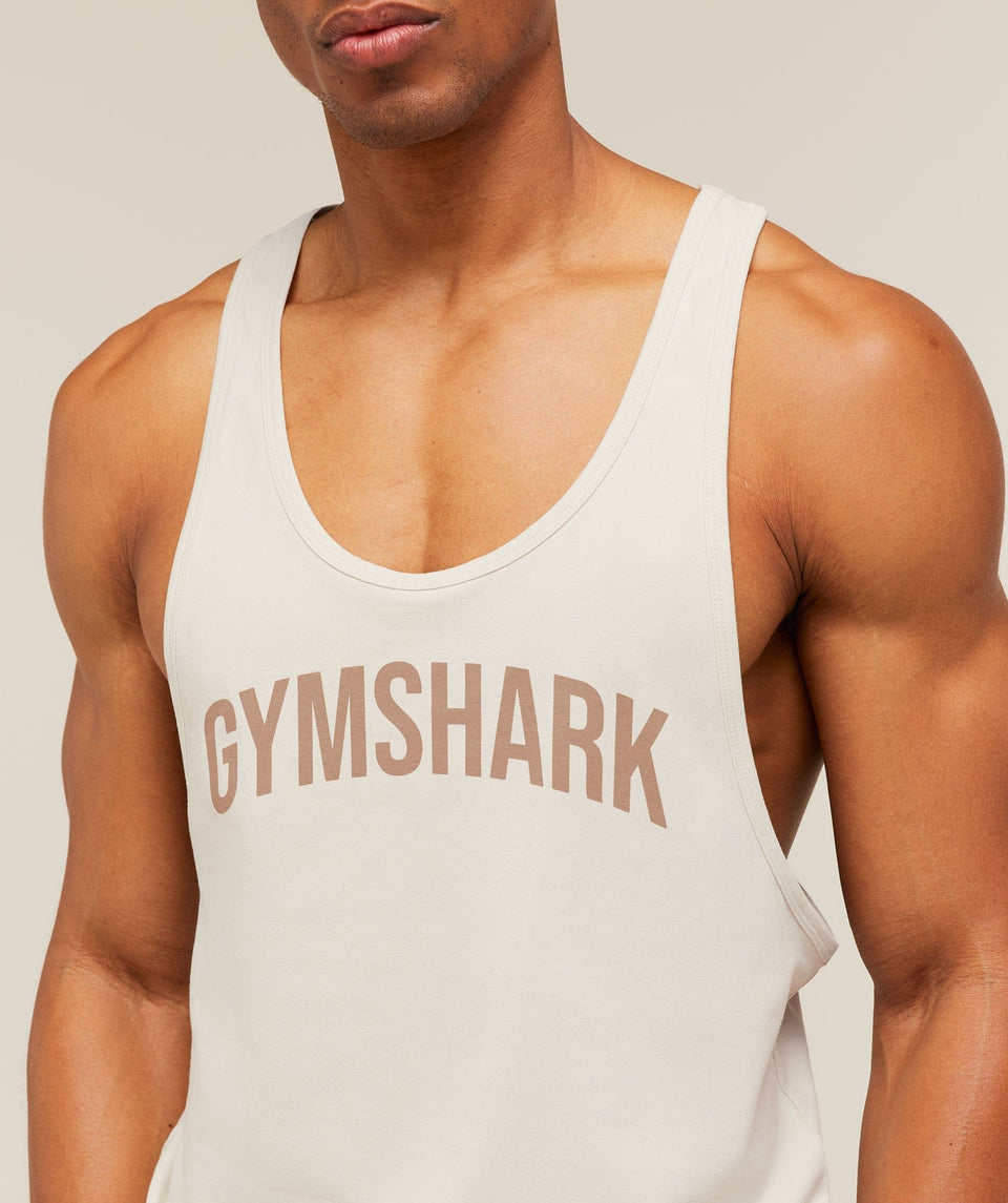 Gymshark Gymshark X Frazetta Power Stringer Tinted White