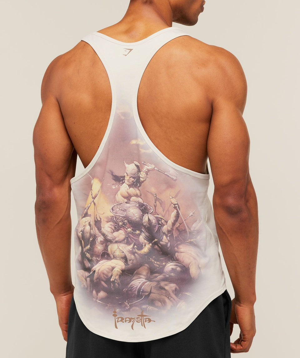 Gymshark Gymshark X Frazetta Power Stringer Tinted White