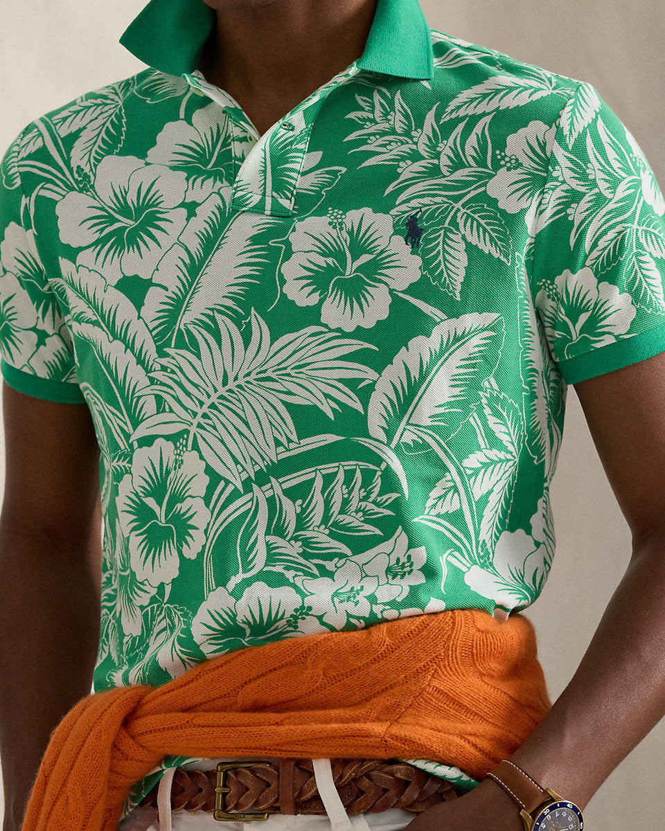 Ralph Lauren Classic Fit Tropical Mesh Polo Shirt