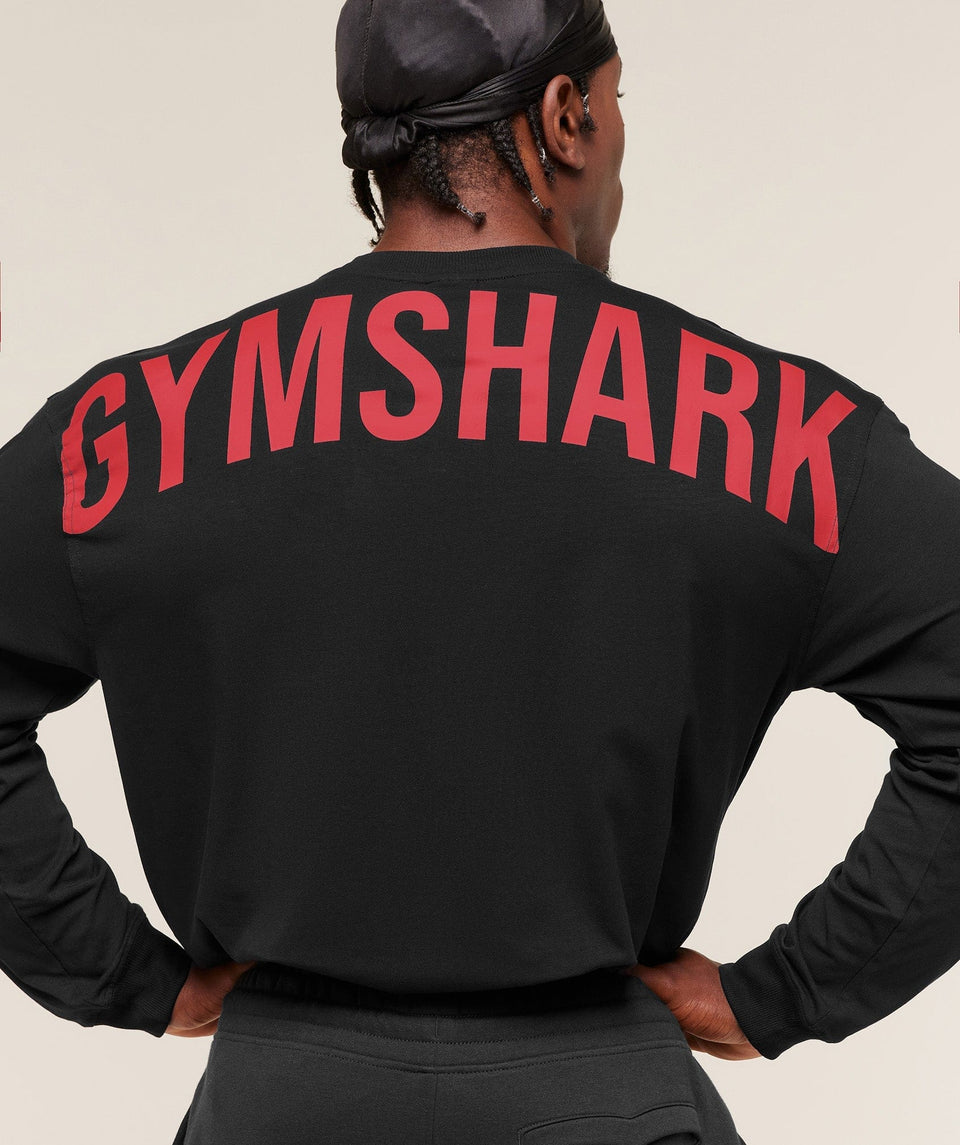 Gymshark Power Long Sleeve T-Shirt Charcoal Core Marl