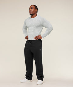 Gymshark Geo Seamless Long Sleeve T-Shirt Black