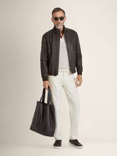 Zegna Nappa Leather Bomber