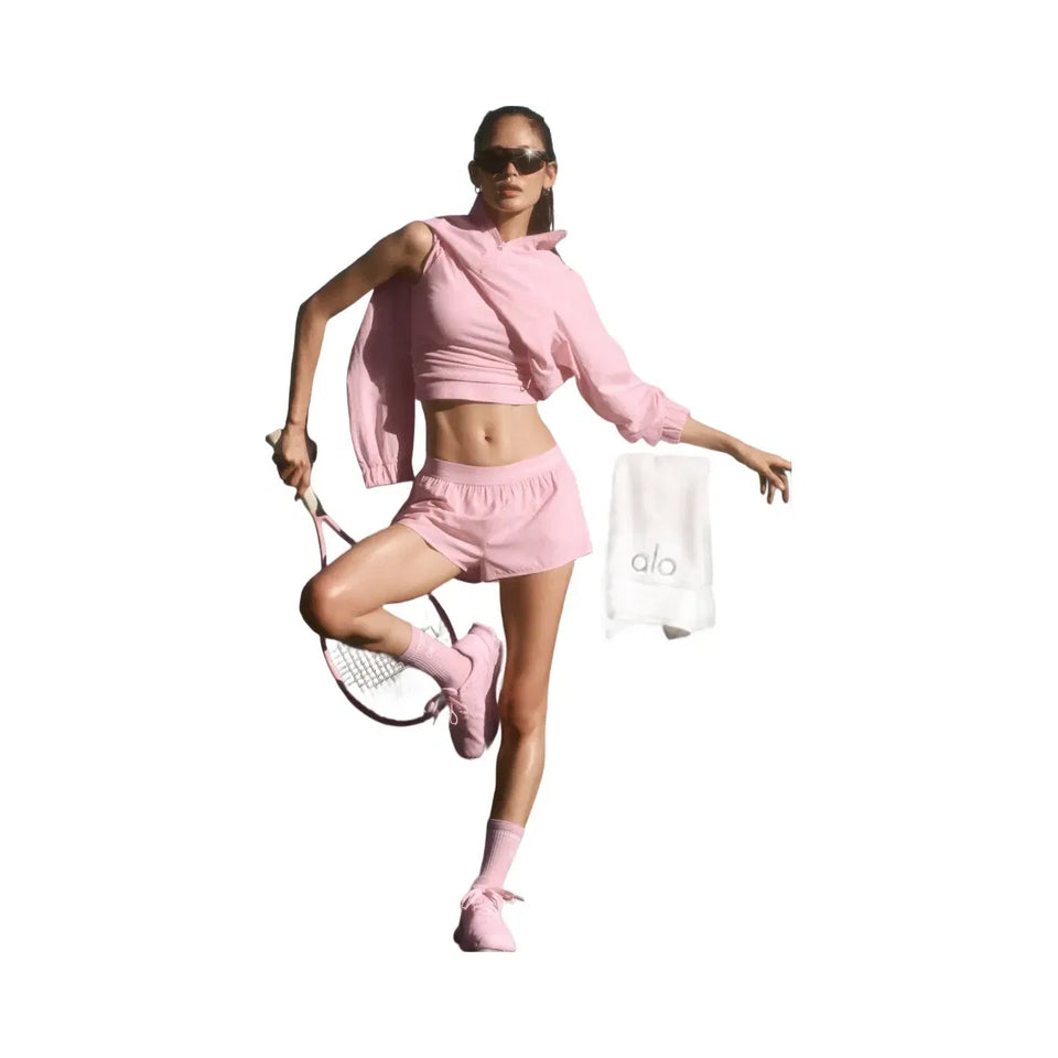 Alo Full Stride Micro Running Short 'Pink Marshmallow'