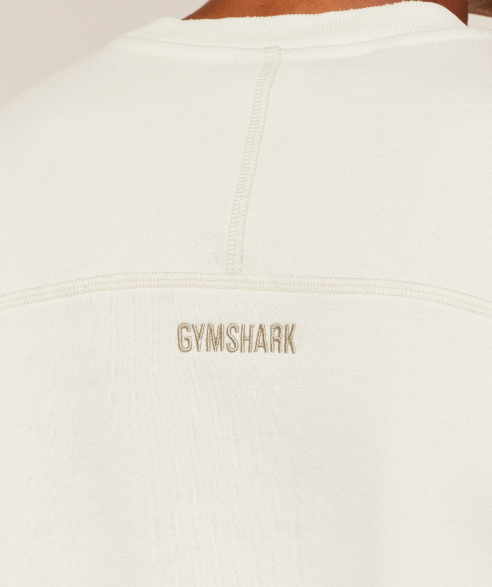Gymshark Re-Rack Crew Neck Pullover Gs Soft White