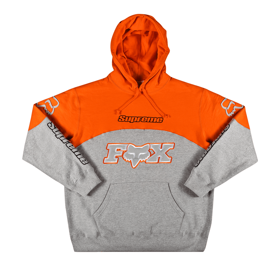 Supreme x Fox Racing Hoodie Grey