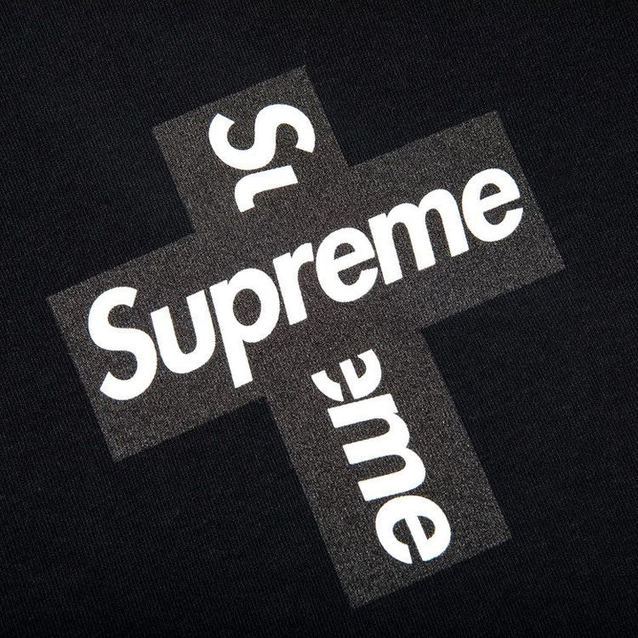 Supreme Cross Logo Black T-Shirt