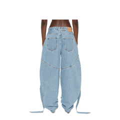 Light Blue Denim Classic Five Pockets Pants