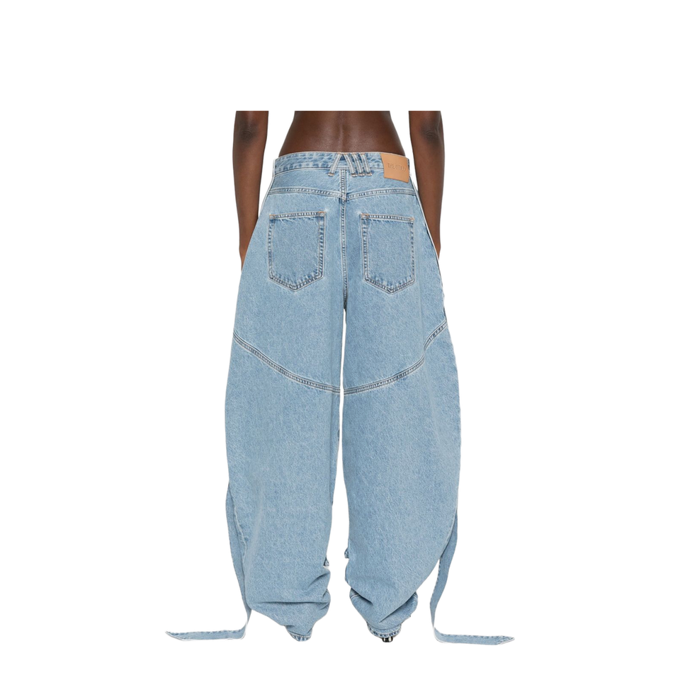 Light Blue Denim Classic Five Pockets Pants