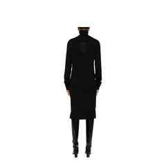 Wool Turtleneck Midi Dress