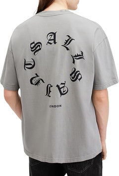 ALL SAINTS FRAKTUR SS GREY TRINITY GREY