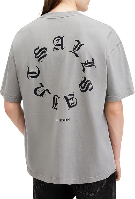 ALL SAINTS FRAKTUR SS GREY TRINITY GREY
