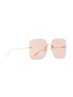 logo-charm square-frame sunglasses