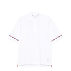 Rugby Fit RWB Stripe Shorts Sleeve Polo Shirt