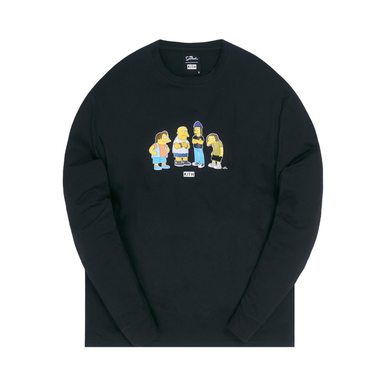 Kith For The Simpsons Bullies Long-Sleeve T-Shirt Black
