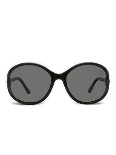round-frame semi-rim sunglasses