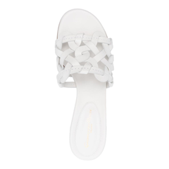 Leather Sandals In White