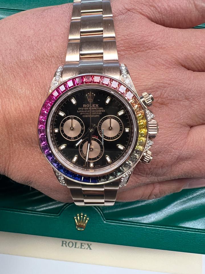 Rolex116505 116505 RAINBOW CUSTOM DIAMONDS EVEROSE