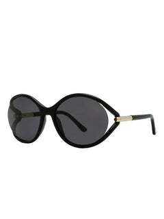 round-frame semi-rim sunglasses