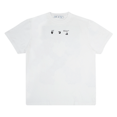 Off-White Marker Shorts-Sleeve Over T-Shirt White/Blue