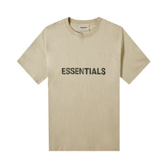 Fear of God Essentials Boxy T-Shirt Applique Logo Olive/Khaki