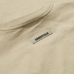 Fear of God Essentials Boxy T-Shirt Applique Logo Olive/Khaki
