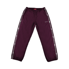 Supreme Reflective Zip Track Pant Purple