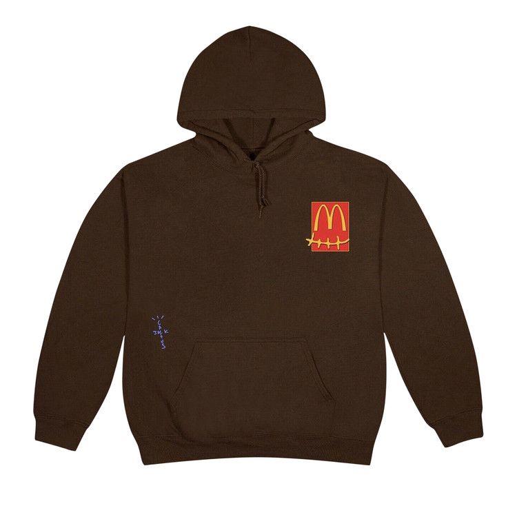 Cactus Jack by Travis Scott x McDonald's Cactus Pack Sticker Hoodie Brown