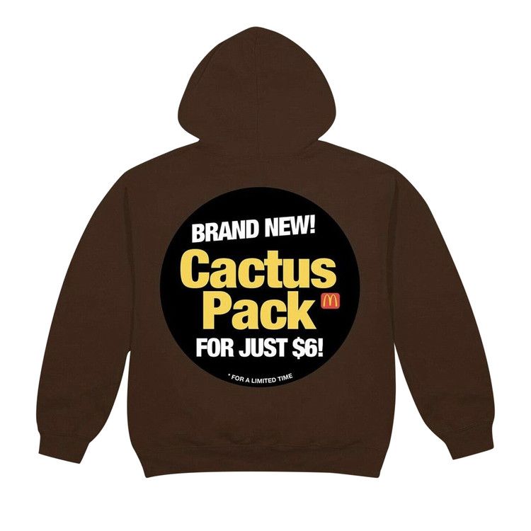 Cactus Jack by Travis Scott x McDonald's Cactus Pack Sticker Hoodie Brown