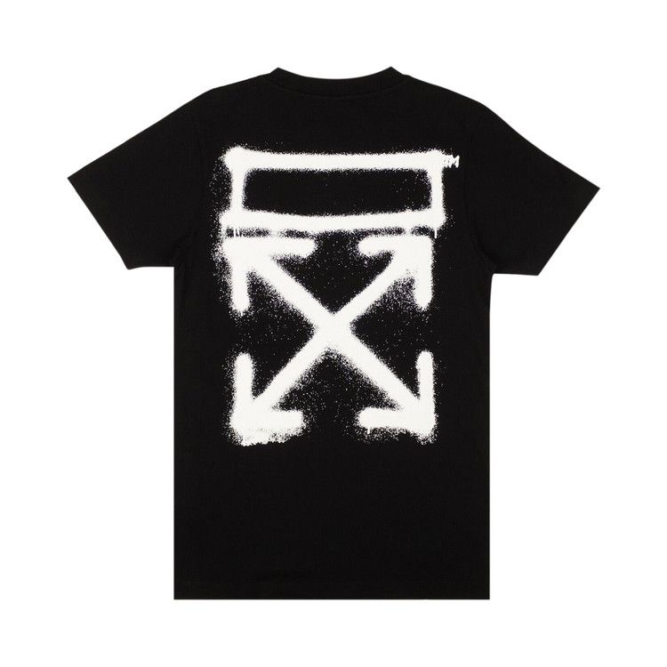 Off-White Spray Marker Slim Fit Black T-Shirt