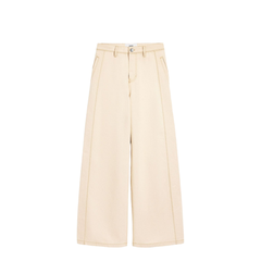 White Cotton Super Wide Fit Jeans