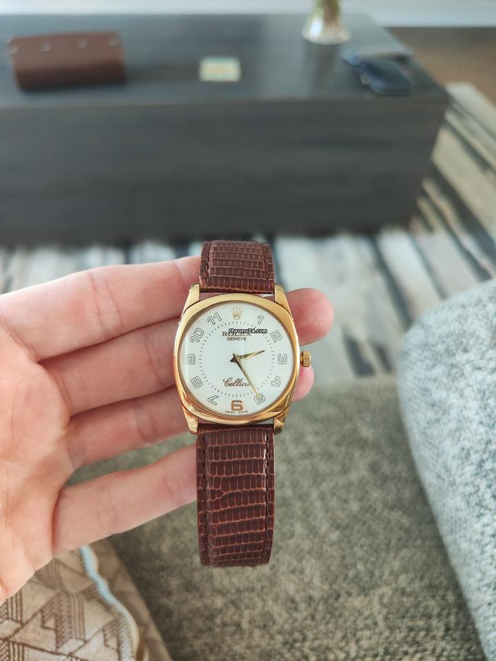 Rolex | Cellini | 4233 | 34 x 40 mm | Leather | Manual winding