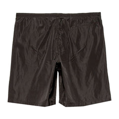 Palm Angels Curved Logo Swim Shorts Black/White