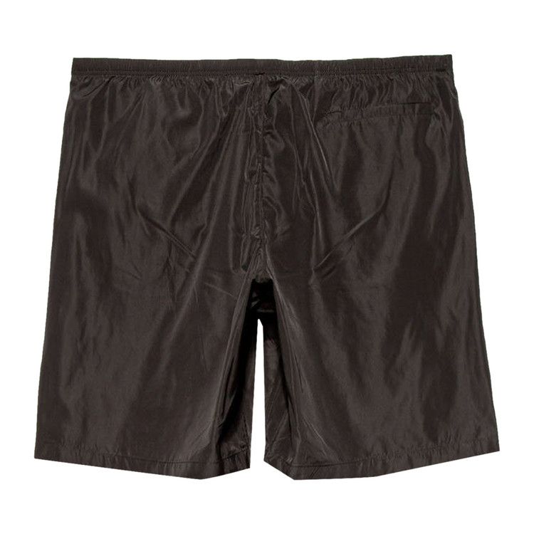 Palm Angels Curved Logo Swim Shorts Black/White