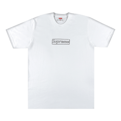 Supreme x KAWS Chalk Logo T-Shirt White