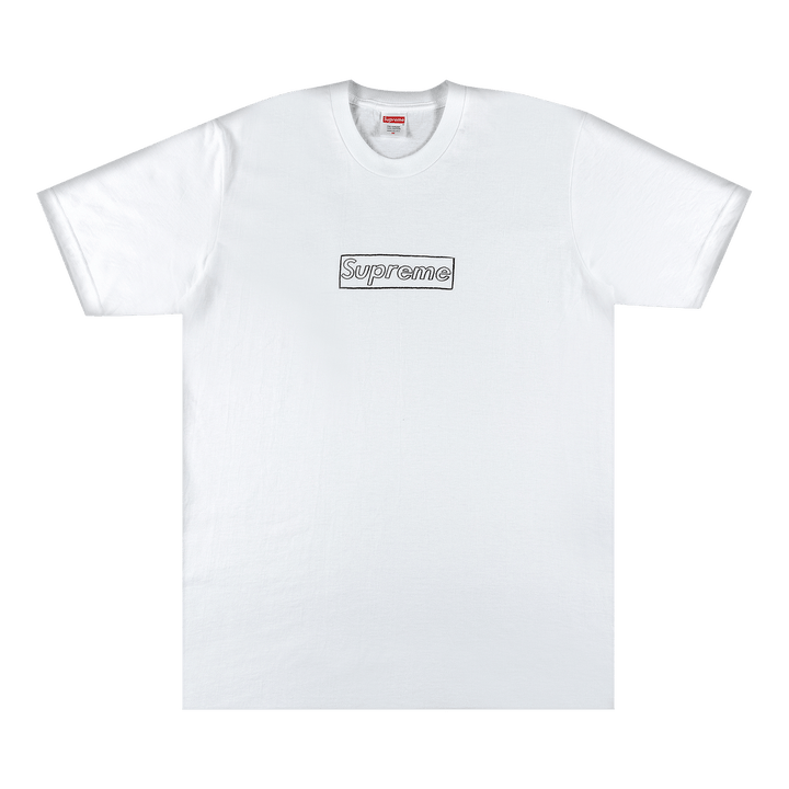 Supreme x KAWS Chalk Logo T-Shirt White