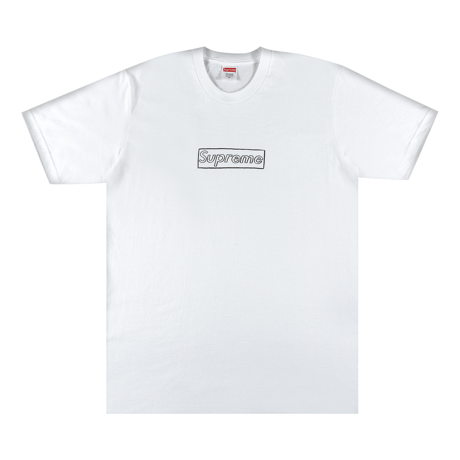 Supreme x KAWS Chalk Logo T-Shirt White