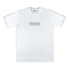 Supreme x KAWS Chalk Logo T-Shirt White