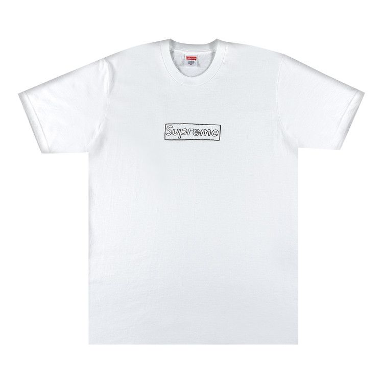 Supreme x KAWS Chalk Logo T-Shirt White