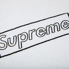 Supreme x KAWS Chalk Logo T-Shirt White