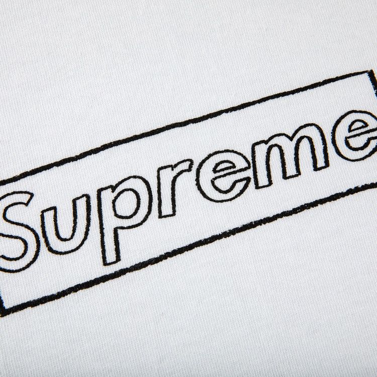 Supreme x KAWS Chalk Logo T-Shirt White