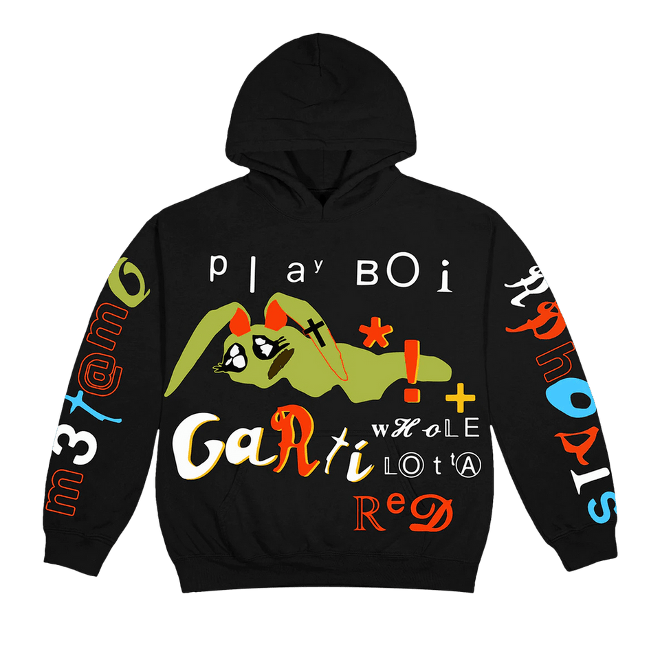 Cactus Plant Flea Market x Playboi Carti Whole Lotta Red M3tamorphosis Hoodie Black