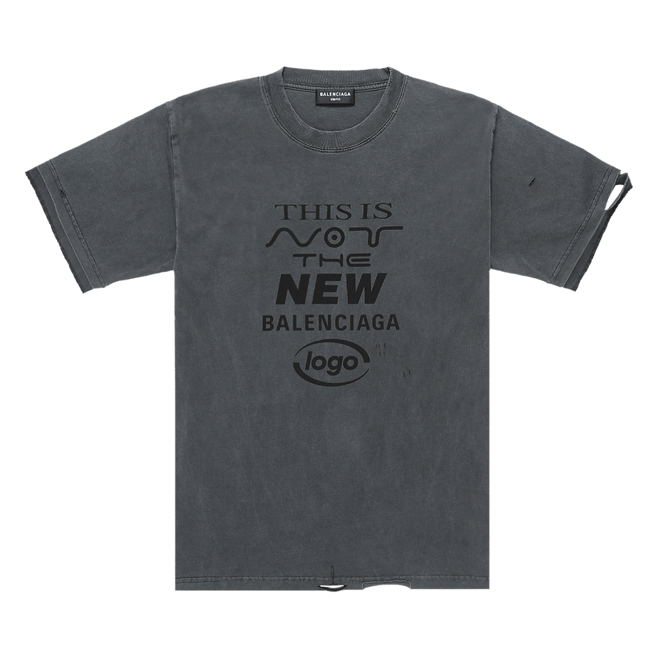 Balenciaga Organic Cotton T-Shirt Black