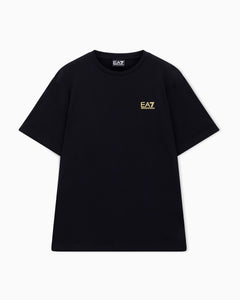 EA7 Logo t-shirt in cotton jersey with back print Logo Series