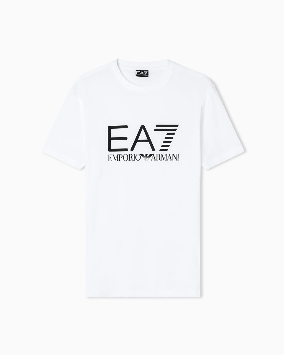 EA7 Slim-fit t-shirt Core Identity in cotton with big logo