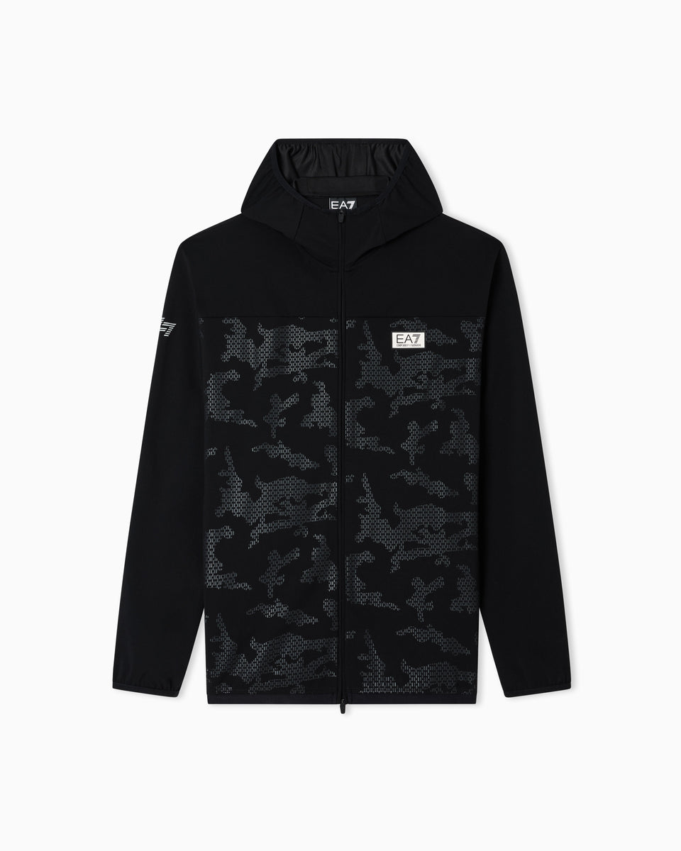 EA7 Dynamic Athlete hooded sweatshirt in VIGOR7 technical fabric