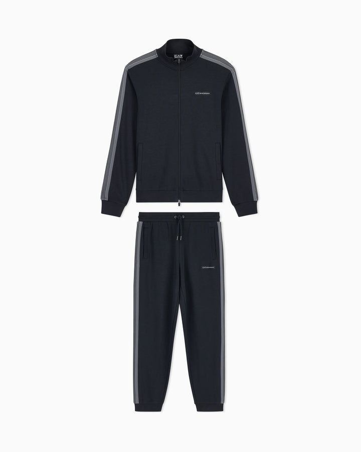 EA7 Tracksuit Logo Series in regular fit cotton jersey