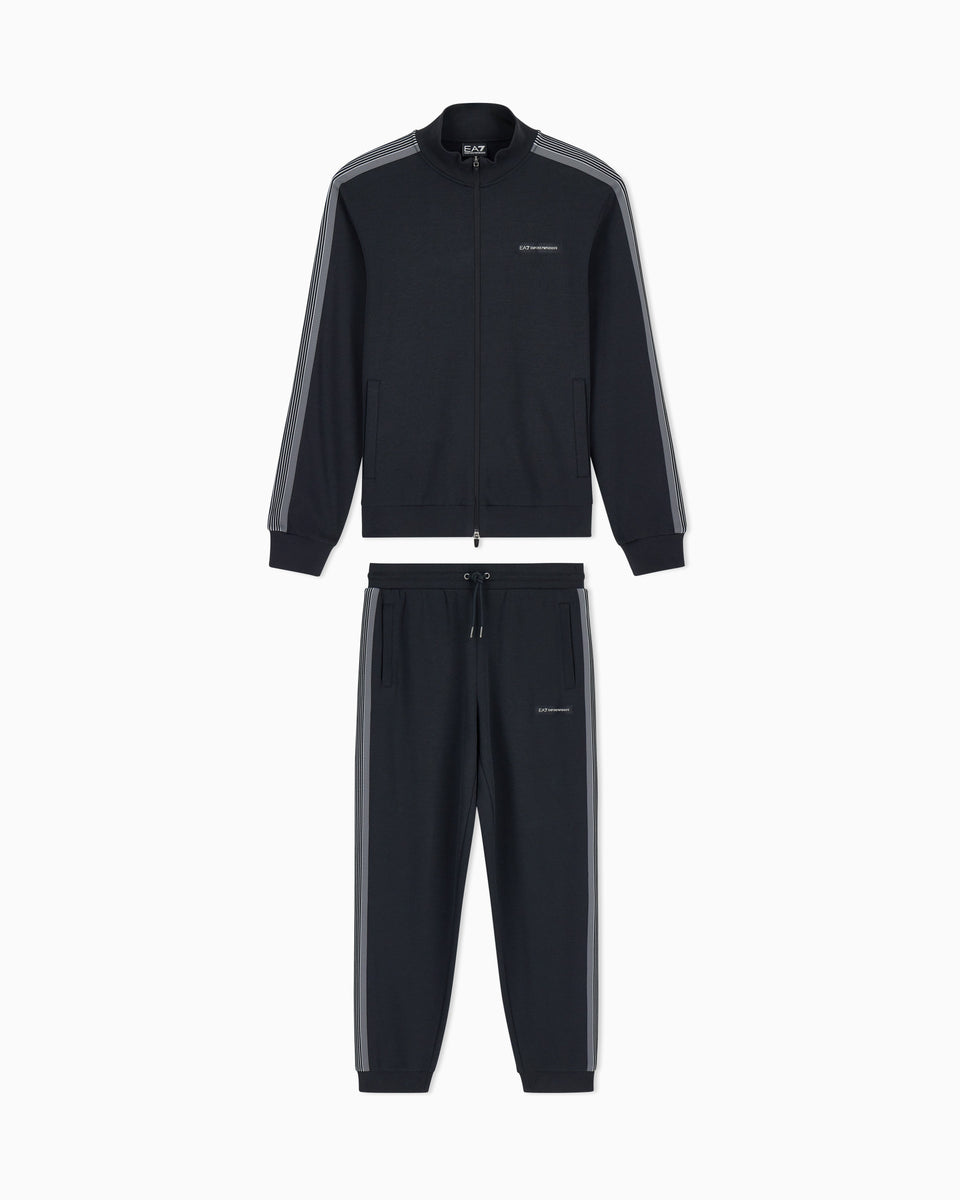 EA7 Tracksuit Logo Series in regular fit cotton jersey