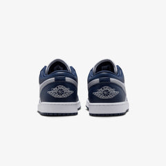 JORDAN AIR JORDAN 1 LOW { WHITE/WOLF GREY-MIDNIGHT NAVY