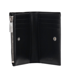 Jitney Zipped Bifold Quote Black - White