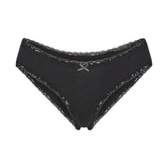 Lightweight Cotton Lace Brief